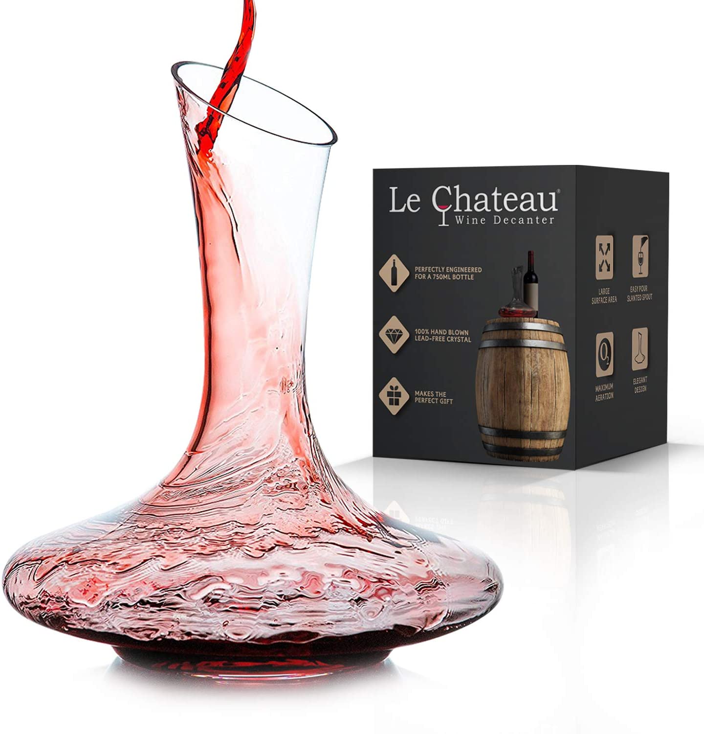 Le Chateau Wine Decanter (Hand Blown)